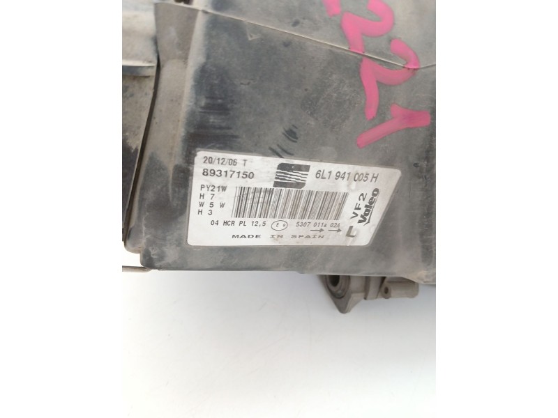 Recambio de faro izquierdo para seat cordoba (6l2) 1.6 16v referencia OEM IAM 6L1941005H  