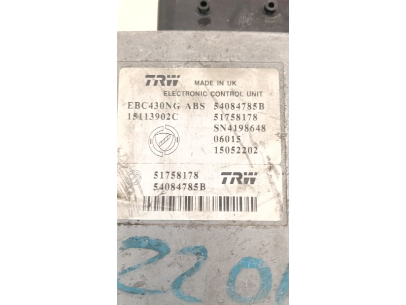 Recambio de abs para renault megane i classic (la0/1_) 1.6 16v (la00, la04, la0b, la11, la16, la19, la1j, la1k,... referencia OE
							