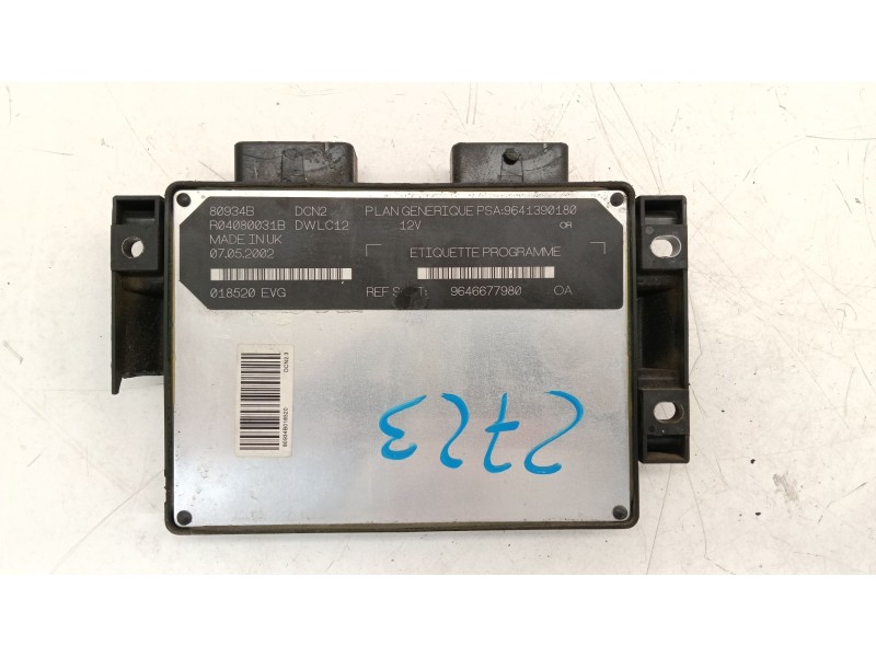 Recambio de centralita motor uce para citroën xsara (n1) 1.9 d referencia OEM IAM 9646677980  