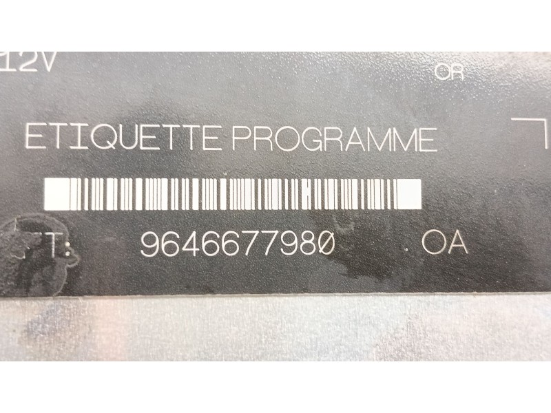 Recambio de centralita motor uce para citroën xsara (n1) 1.9 d referencia OEM IAM 9646677980  