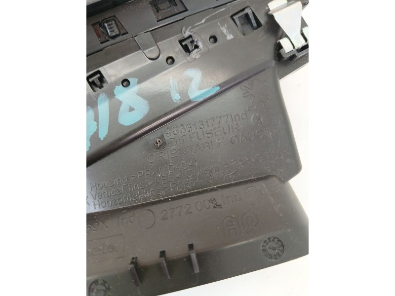 Recambio de rejilla aireadora para peugeot 208 i (ca_, cc_) 1.2 puretech 82 referencia OEM IAM 9633131777  