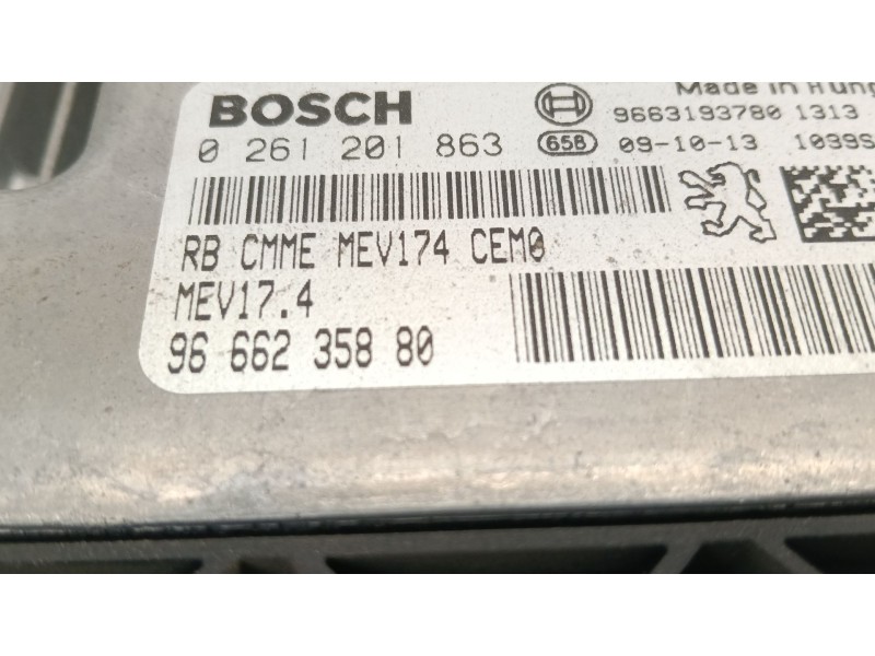 Recambio de centralita motor uce para peugeot 207/207+ (wa_, wc_) 1.4 16v referencia OEM IAM 9666235880  