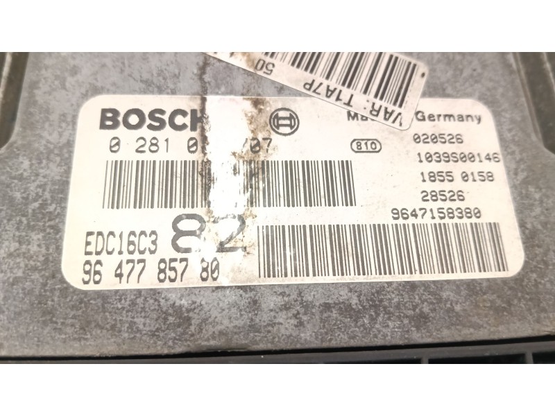 Recambio de centralita motor uce para peugeot 206 hatchback (2a/c) 1.4 hdi referencia OEM IAM 9644785780  
							