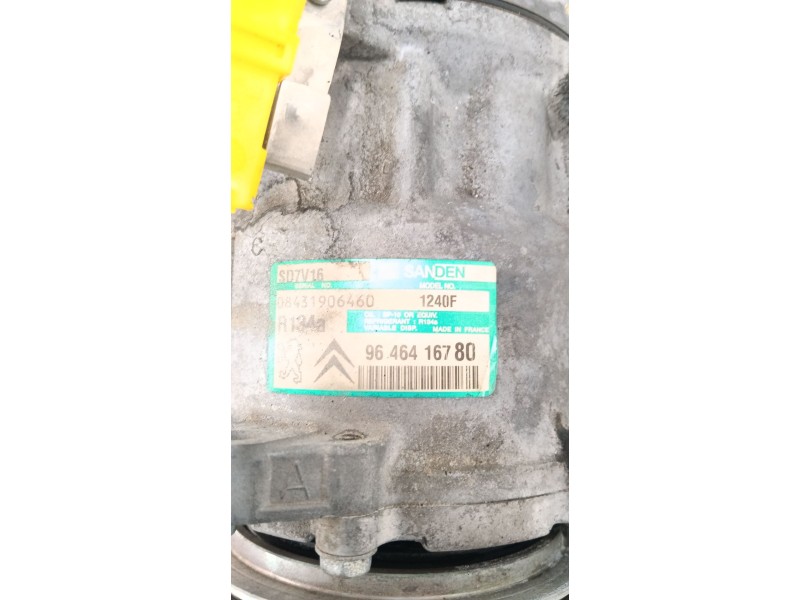 Recambio de compresor aire acondicionado para peugeot 206 hatchback (2a/c) 1.4 hdi referencia OEM IAM 9646416780  
							