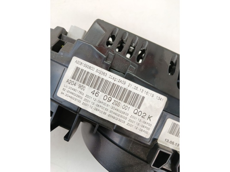 Recambio de cuadro instrumentos para mercedes-benz clase c (w204) c 180 cdi (204.000) referencia OEM IAM   