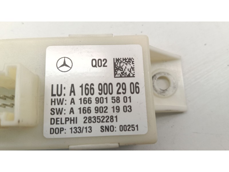 Recambio de centralita luces para mercedes-benz clase c (w204) c 200 cdi (204.001) referencia OEM IAM A1669002906  
							