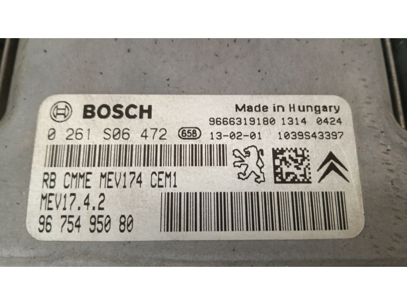Recambio de centralita motor uce para peugeot 5008 (0u_, 0e_) 1.6 16v referencia OEM IAM 9675495080  