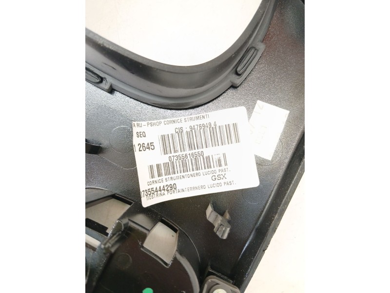 Recambio de consola central para fiat panda (312_, 319_) 1.3 d multijet 4x4 (312pxl1a) referencia OEM IAM 07355616550  
							