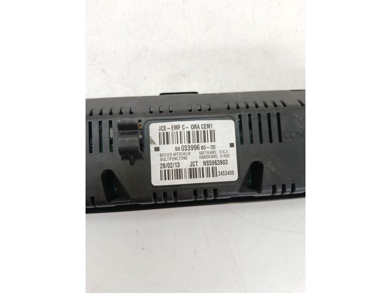 Recambio de pantalla multifuncion para peugeot 5008 (0u_, 0e_) 1.6 16v referencia OEM IAM 9803399680  
							
