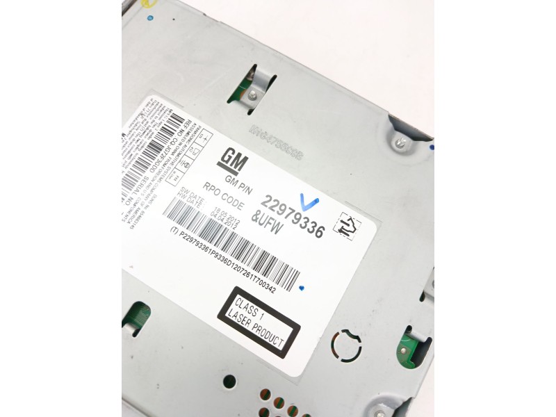 Recambio de sistema audio / radio cd para opel ampera (r12) ev 150 referencia OEM IAM 22979336  
							