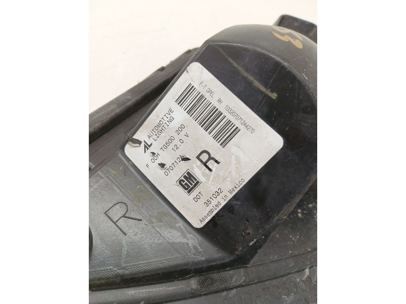 Recambio de faro antiniebla derecho para opel ampera (r12) ev 150 referencia OEM IAM 351032  