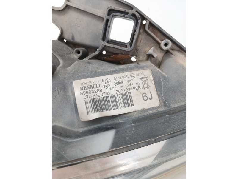 Recambio de faro derecho para renault scénic iii (jz0/1_) 1.5 dci referencia OEM IAM 89903289  