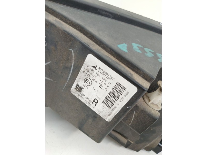 Recambio de faro derecho para opel ampera (r12) ev 150 referencia OEM IAM 22853849R  