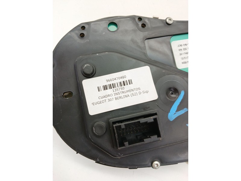 Recambio de cuadro instrumentos para peugeot 307 berlina (s2) d-sign referencia OEM IAM 9660470480  
							