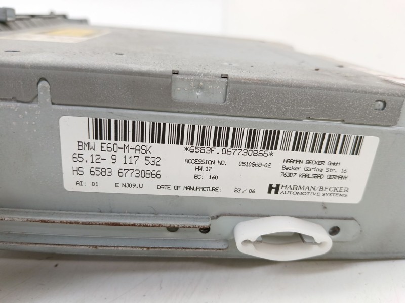 Recambio de sistema audio / radio cd para bmw 5 (e60) 525 d referencia OEM IAM 65129117532  
							