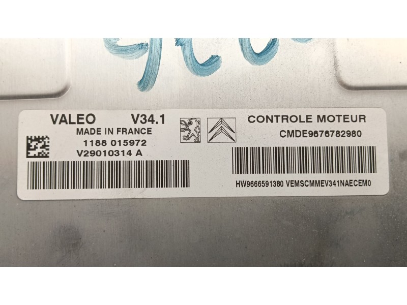 Recambio de centralita motor uce para peugeot 207/207+ (wa_, wc_) 1.4 referencia OEM IAM 9676782980  
							