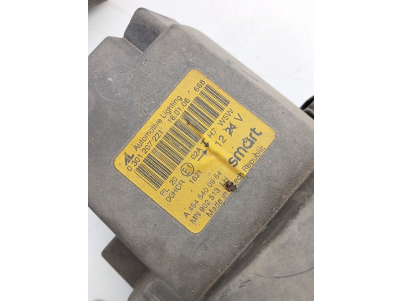 Recambio de faro izquierdo para smart forfour (454) 1.1 (454.033) referencia OEM IAM A4545400954  