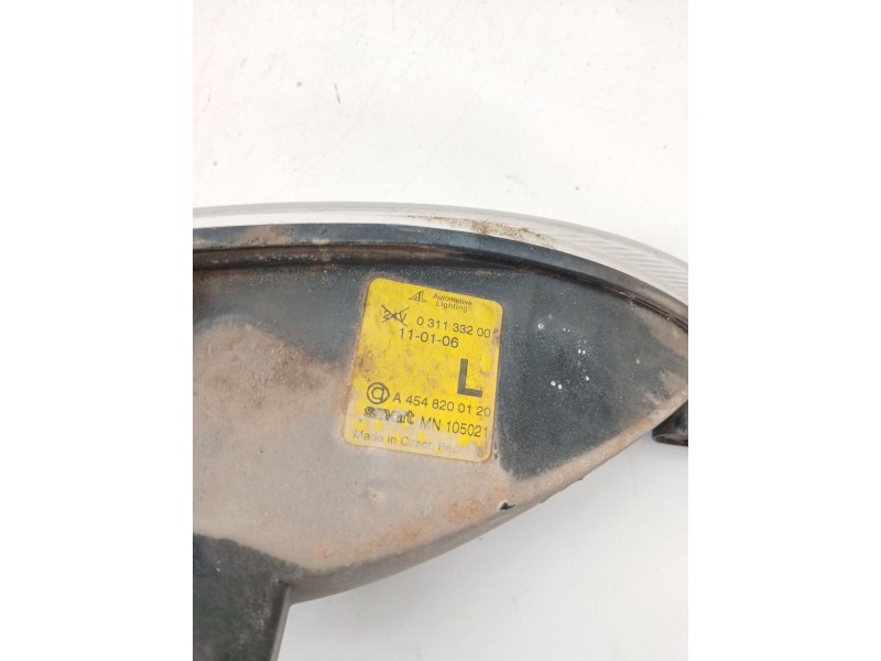 Recambio de faro antiniebla izquierdo para smart forfour (454) 1.1 (454.033) referencia OEM IAM A4548200120  
							
