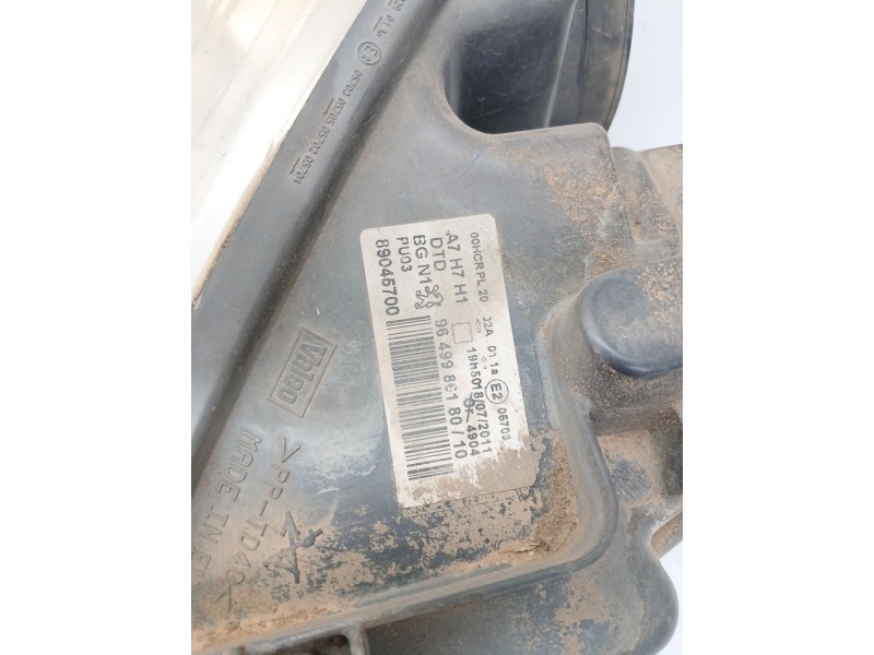 Recambio de faro derecho para peugeot 207/207+ (wa_, wc_) 1.4 referencia OEM IAM 9649986180  