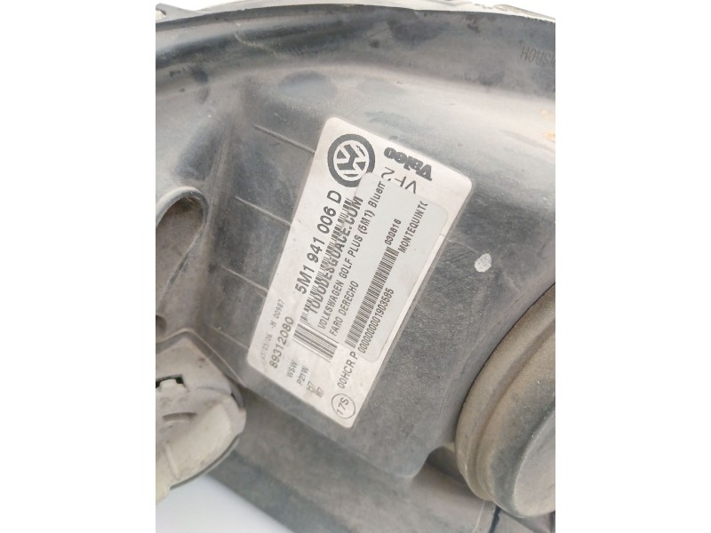 Recambio de faro derecho para volkswagen golf plus v (5m1, 521) 1.9 tdi referencia OEM IAM 5M1941006  