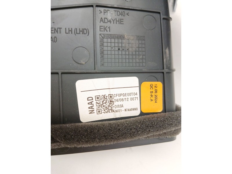 Recambio de rejilla aireadora para hyundai tucson (nx4e, nx4a) 1.6 t-gdi hybrid referencia OEM IAM 847Z1N7AA0NNB  