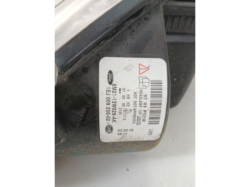 Recambio de faro derecho para ford s-max (wa6) 2.0 tdci referencia OEM IAM 6M2113W029AK  
							