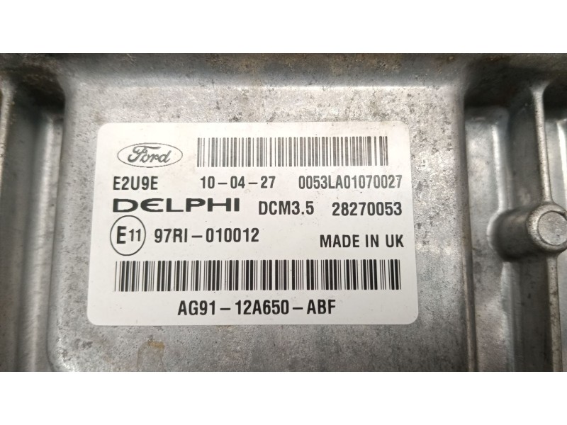 Recambio de centralita motor uce para ford s-max (wa6) 2.0 tdci referencia OEM IAM AG9112A650ABF  