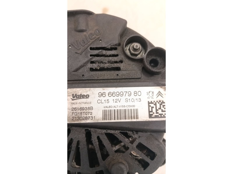 Recambio de alternador para peugeot 5008 (0u_, 0e_) 1.6 16v referencia OEM IAM 9666997980  