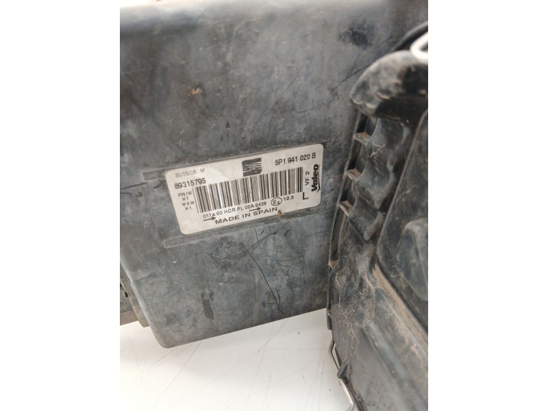 Recambio de faro izquierdo para seat leon (1p1) 1.9 tdi referencia OEM IAM 5P1941029  