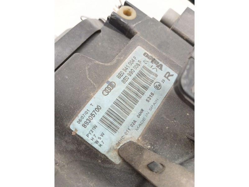 Recambio de faro derecho para audi a4 b6 (8e2) 1.9 tdi referencia OEM IAM 8E0941004F  
							