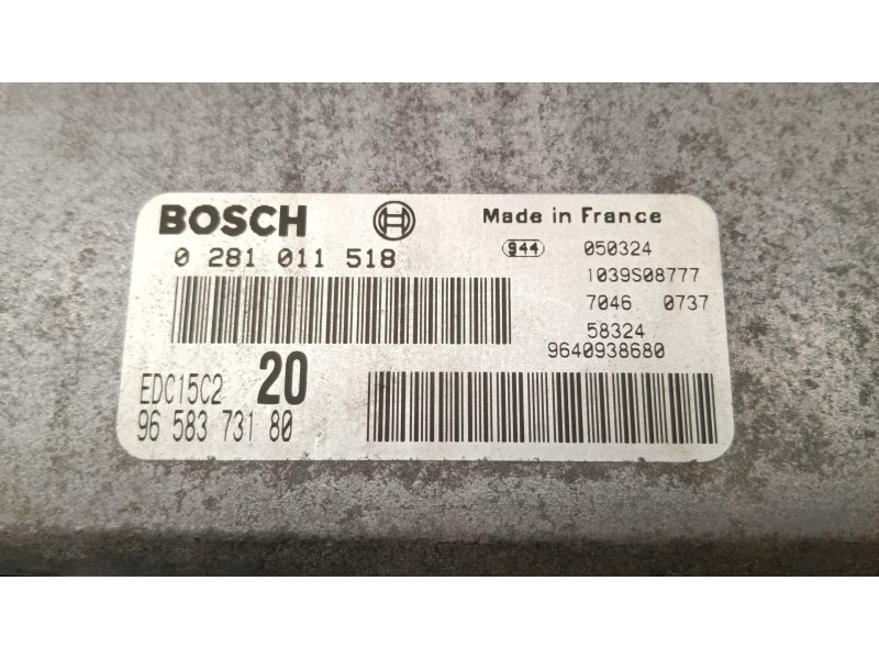 Recambio de centralita motor uce para citroën xsara picasso (n68) 2.0 hdi referencia OEM IAM 9658373180  