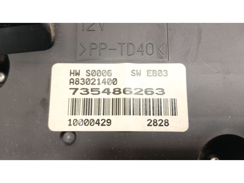 Recambio de mando climatizador para fiat linea (323_, 110_) 1.6 d multijet referencia OEM IAM 735486263  
							