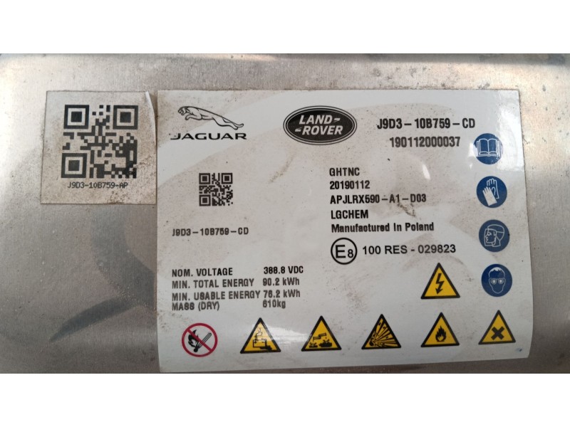Recambio de bateria para jaguar i-pace (x590) ev400 awd referencia OEM IAM   
							