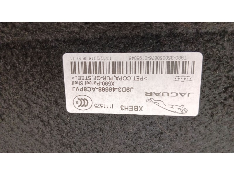 Recambio de bandeja trasera para jaguar i-pace (x590) ev400 awd referencia OEM IAM J9D346668AC8PVJ  
							
