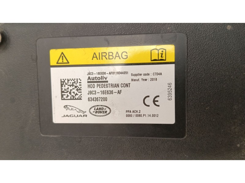Recambio de airbag delantero izquierdo para jaguar i-pace (x590) ev400 awd referencia OEM IAM J9C316E636  