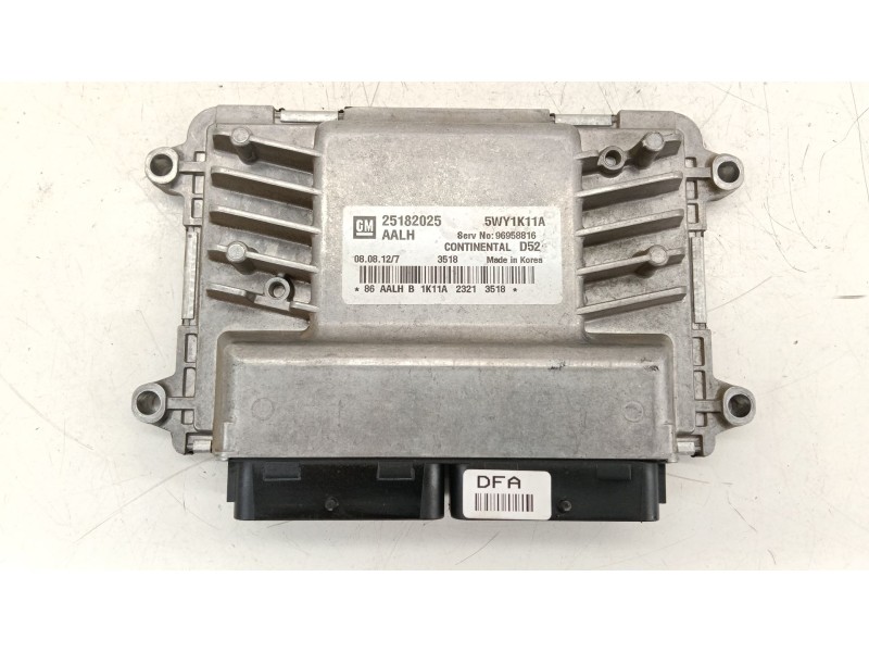 Recambio de centralita motor uce para chevrolet spark (m300) 1.0 referencia OEM IAM 25182025 5WY1K11A 
