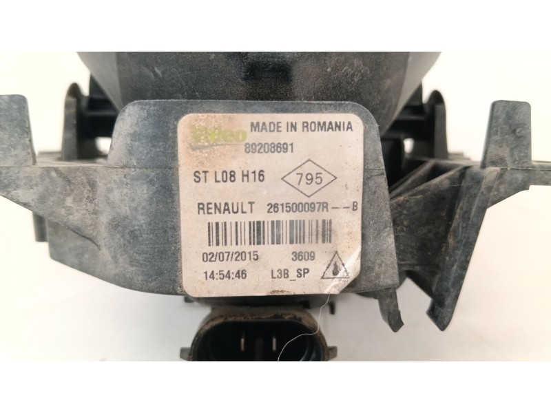 Recambio de faro antiniebla derecho para renault clio iv (bh_) 1.2 16v referencia OEM IAM 261500097R  
							