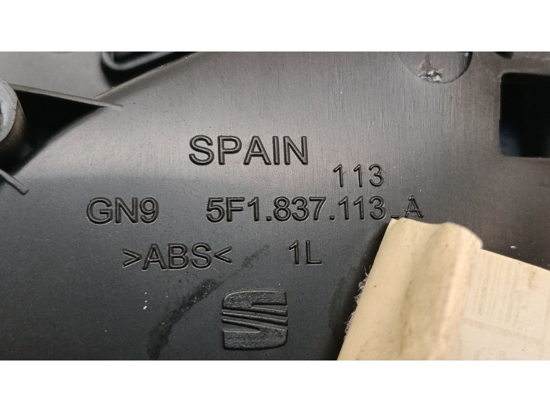 Recambio de maneta interior delantera izquierda para seat leon (5f1) 1.6 tdi referencia OEM IAM 5F1837113  