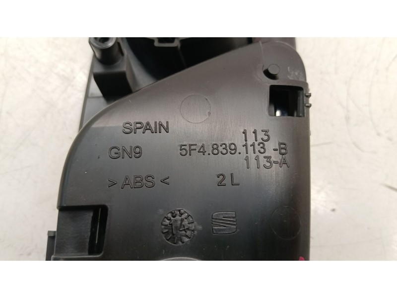 Recambio de maneta interior trasera izquierda para seat leon (5f1) 1.6 tdi referencia OEM IAM 5F4839113B  