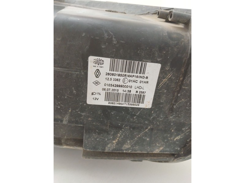 Recambio de faro izquierdo para renault clio iv (bh_) 1.2 16v referencia OEM IAM 260601850R  