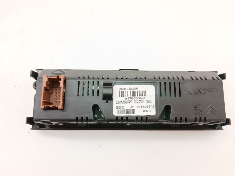 Recambio de pantalla multifuncion para peugeot 5008 (0u_, 0e_) 1.6 hdi referencia OEM IAM 9676655380  