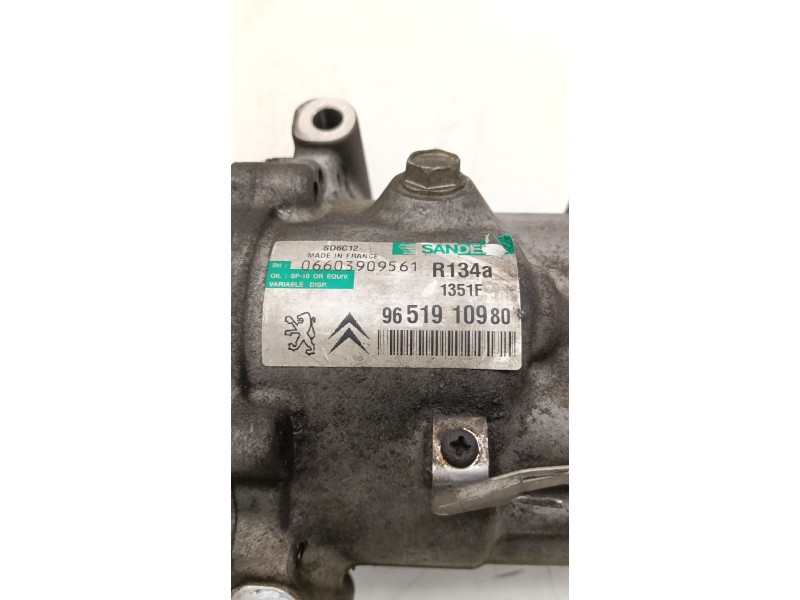 Recambio de compresor aire acondicionado para peugeot 307 (3a/c) 1.6 16v referencia OEM IAM 9651910980  
							