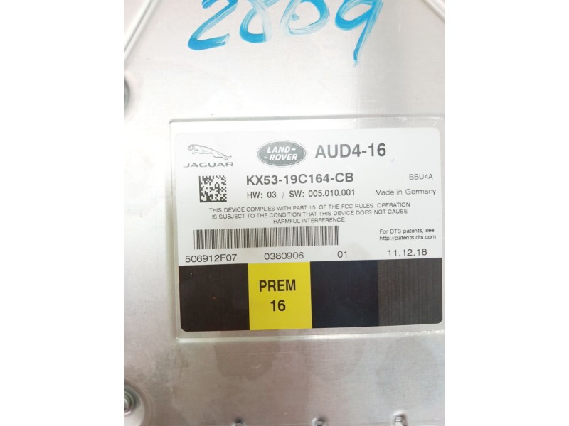 Recambio de modulo electronico para jaguar i-pace (x590) ev400 awd referencia OEM IAM KX5319C164CB  
							