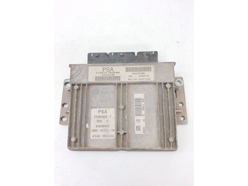 Recambio de centralita motor uce para peugeot 206 hatchback (2a/c) 1.4 i referencia OEM IAM 9652202780  