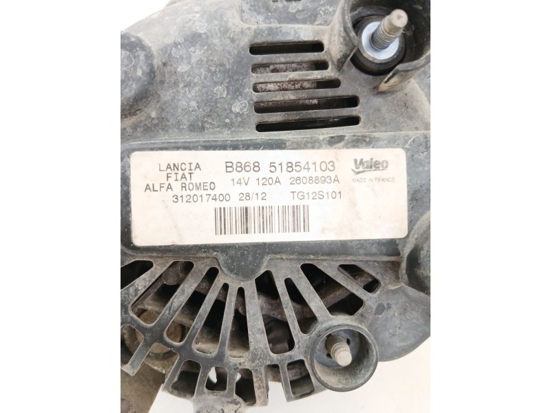 Recambio de alternador para fiat panda (312_, 319_) 1.3 d multijet 4x4 (312pxl1a) referencia OEM IAM 51854103  