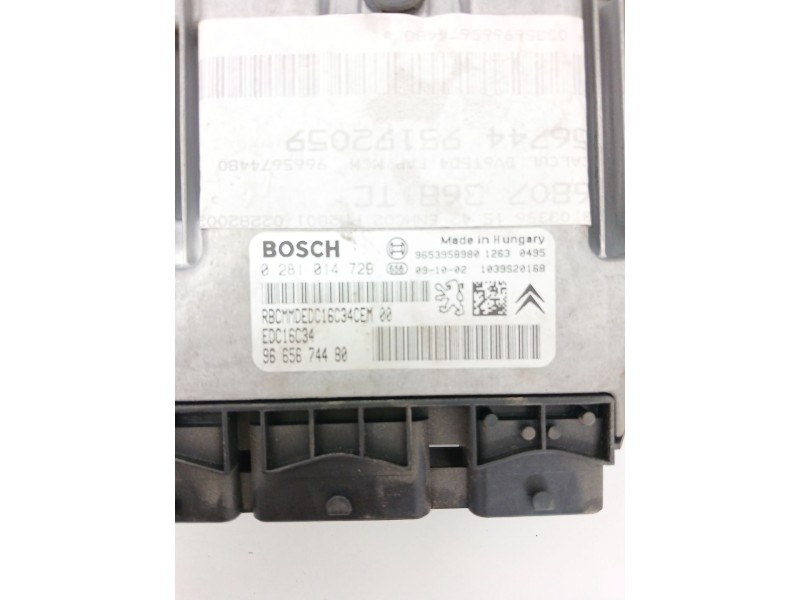 Recambio de centralita motor uce para peugeot 5008 (0u_, 0e_) 1.6 hdi referencia OEM IAM 9665674480  