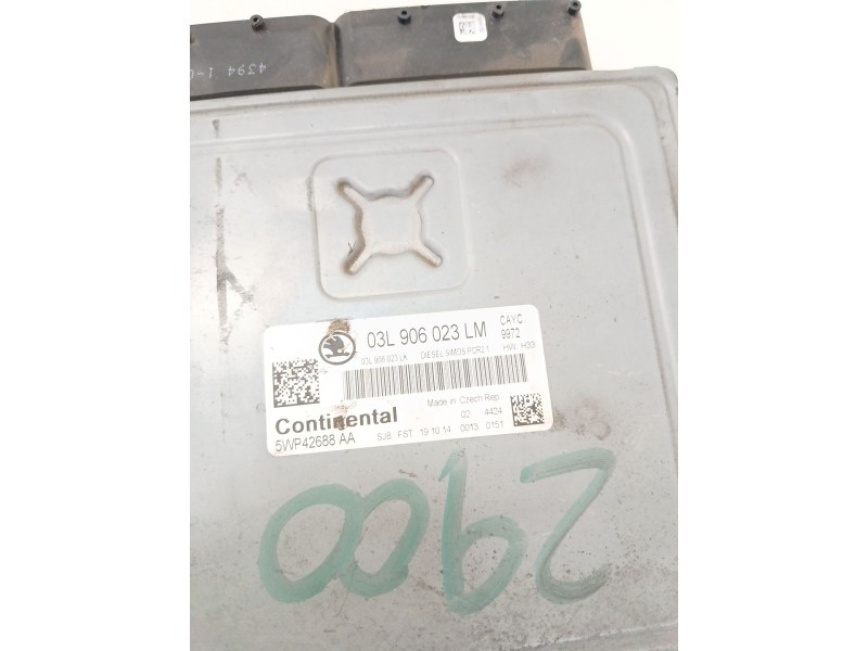Recambio de centralita motor uce para skoda rapid (nh3, nk3, nk6) 1.6 tdi referencia OEM IAM 03L906023LM  