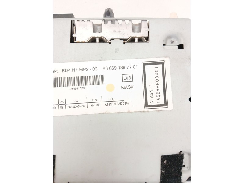 Recambio de sistema audio / radio cd para peugeot 5008 (0u_, 0e_) 1.6 hdi referencia OEM IAM 966591897701  
							