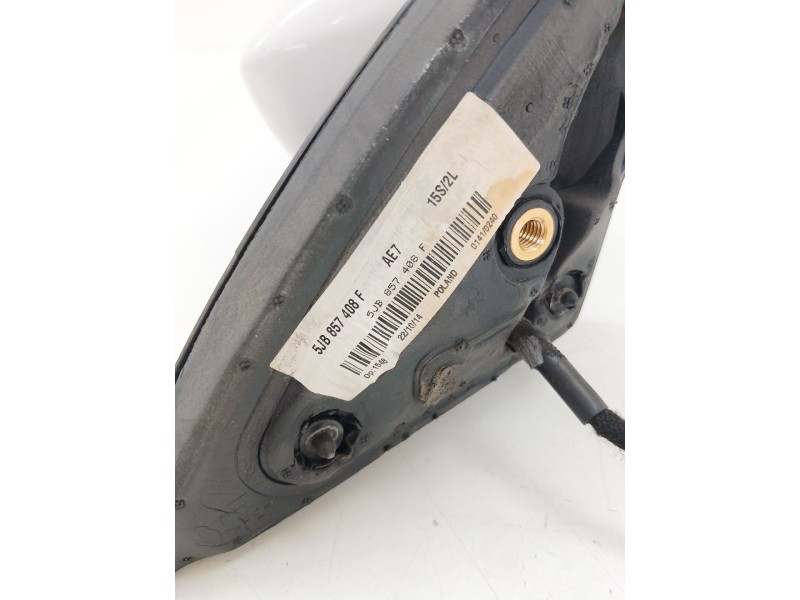 Recambio de retrovisor derecho para skoda rapid (nh3, nk3, nk6) 1.6 tdi referencia OEM IAM 5JB857408F  