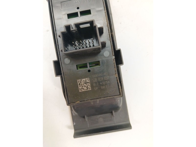 Recambio de mando elevalunas delantero izquierdo para skoda rapid (nh3, nk3, nk6) 1.6 tdi referencia OEM IAM 5JB959857  
							
